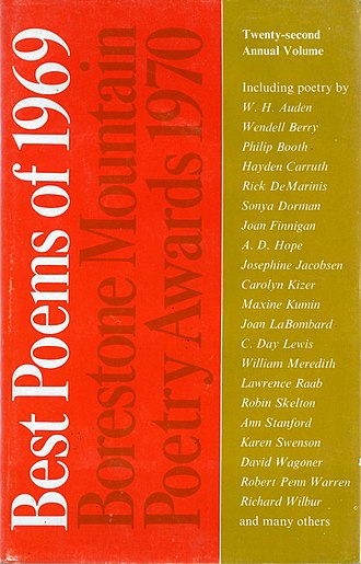 Best Poems of 1969: Borestone Mountain Poetry Awards 1970 Borestone Mountain Poetry Awards 1970.jpg