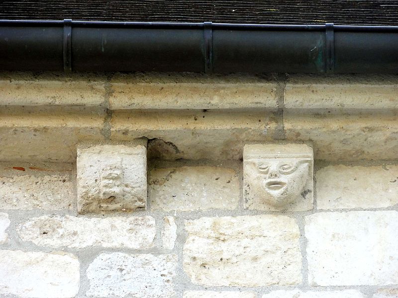 File:Bornel (60), église Saint-Denis, collatéral nord, corniche côté nord 5.JPG