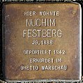 wikimedia_commons=File:Braunschweig Stolperstein Nuchim Festberg F-W-Str 1 (2008) (cropped).JPG image=File:Braunschweig Stolperstein Nuchim Festberg F-W-Str 1 (2008) (cropped).JPG