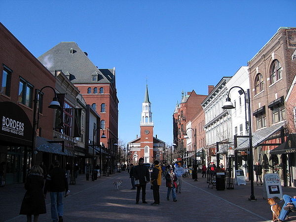 The Church Street Marketplace in downtown Burlington