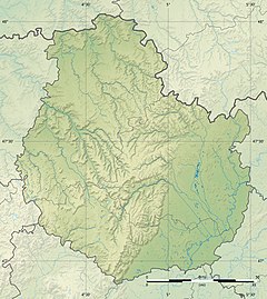 Mapa lokalizacyjna Côte-d'Or