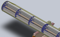 Close up of roller cage design