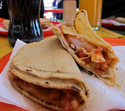 Cahuamanta in taco form