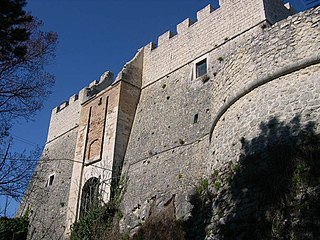 Castello Monforte Castle in Campobasso, Italy