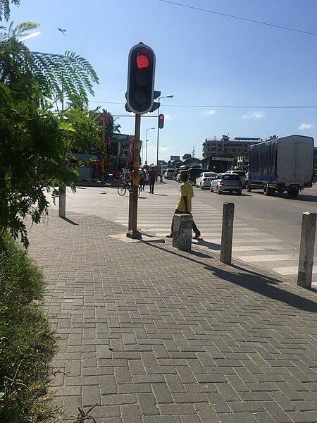 File:Car Traffic At Bus Station.jpg