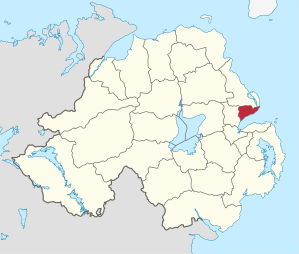 Localização na Irlanda do Norte