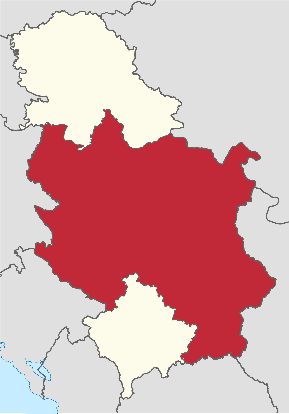 centralna srbija mapa Centralna Srbija — Vikipedija, slobodna enciklopedija centralna srbija mapa