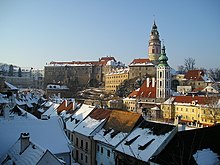 Český Krumlov Castle and the former Church of Saint Judoc