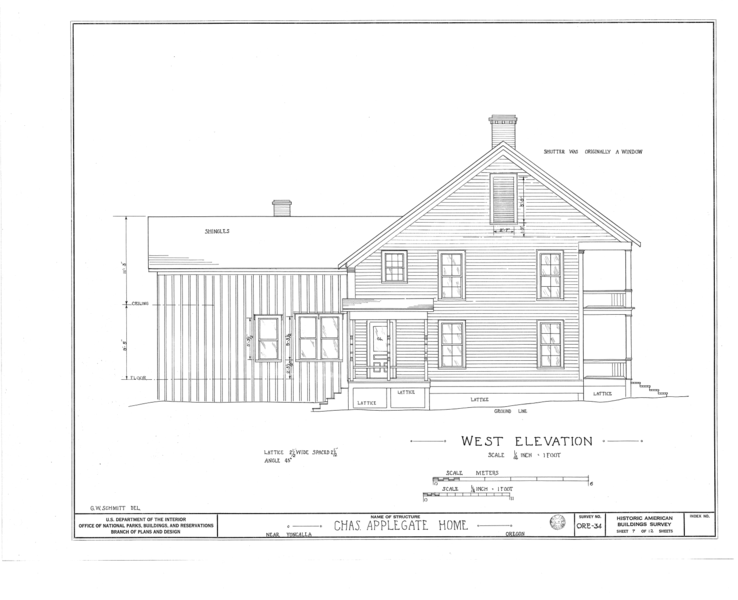 File:Charles Applegate House, Yoncalla, Douglas County, OR HABS ORE,10-YONC.V,1- (sheet 7 of 12).png