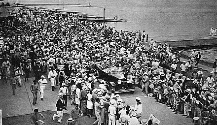 Charles and Anne Lindbergh visit Japan in 1931