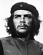 By the late 1960s, Argentine revolutionary Che Guevara's famous image had become a popular symbol of rebellion for the New Left GuerrilleroHeroico.jpg