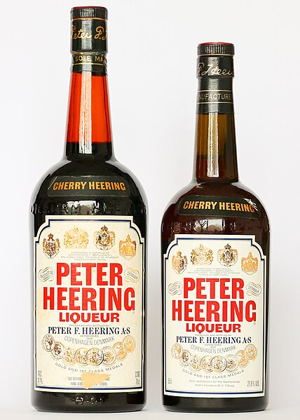 File:Cherry Heering - Peter Heering Liqueur 70cl 50cl bottles.jpg