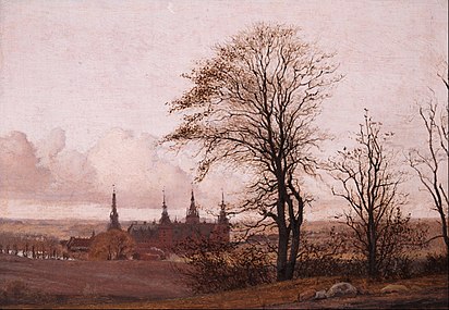 Frederiksborg gaztelua in the distantzia ertainera (1837–38)