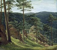 Blick zum Brocken (1829)