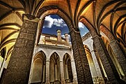 A mudéjar gothic cloister, La Iglesia de San Pedro, Teruel, Spain