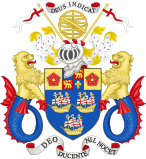 The original coat of arms of the East India Company (1600)