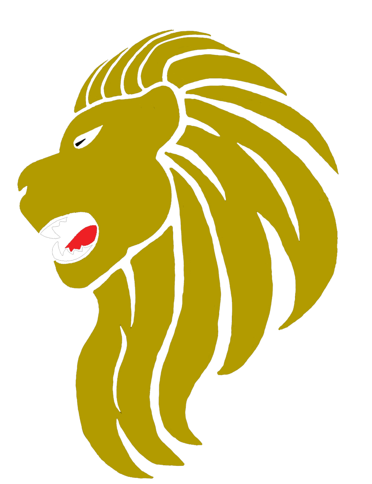 Lion golden heraldic on transparent background PNG - Similar PNG