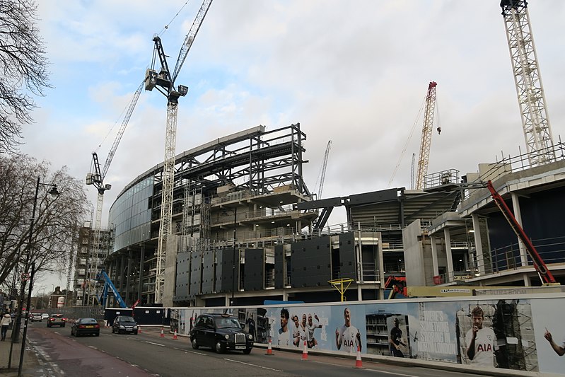 File:Construction of Tottenham Hotspur's new stadium - december 2017.jpg