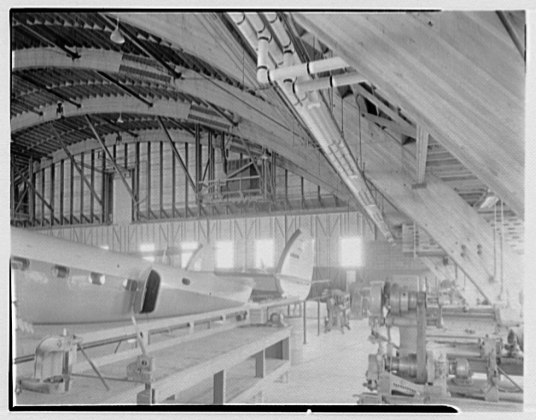 File:Continental Can hangar, Morristown Airport, New Jersey. LOC gsc.5a30117.tif