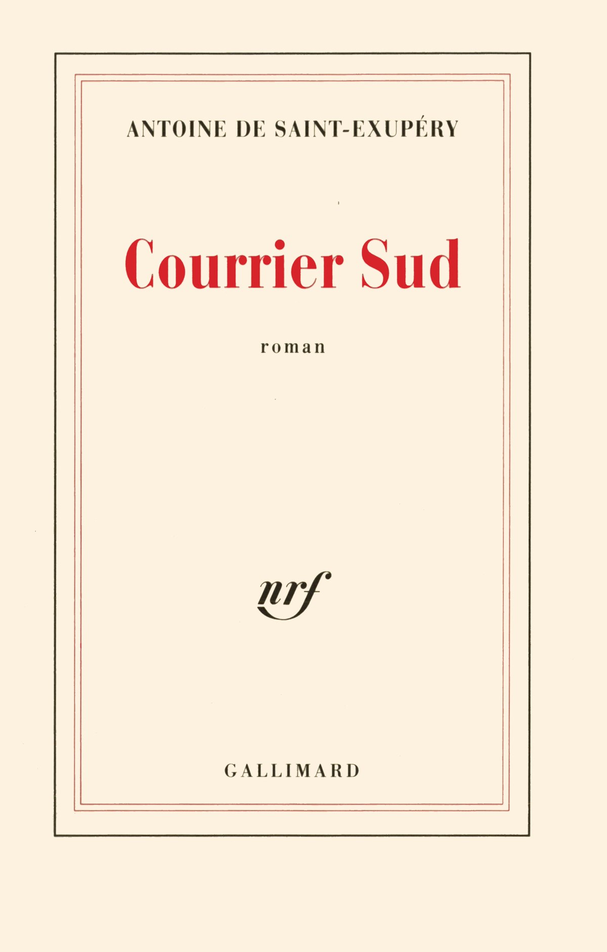 Courrier Sud Novel Wikipedia