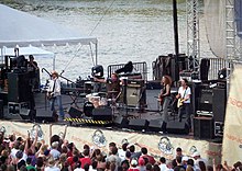 Boca de vaquero actuando en Nashville, Tennessee