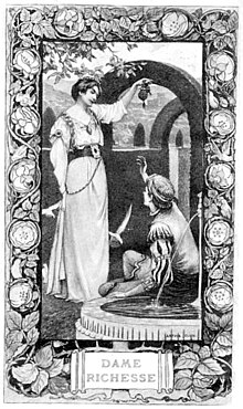 Frontispiece of vol. 2 of 1900 Ellis translation of the Romance of the Rose