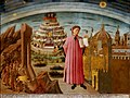 Dante e il suo poema, affresco di Domenico di Michelino, Duomo di Firenze, 1465