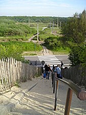 De duinen tussen De Haan en Wenduine