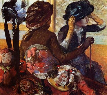 Edgar Degas: Hos modisten, 1882