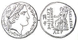 מטבע הנושא את דיוקנו של דמטריוס הראשון