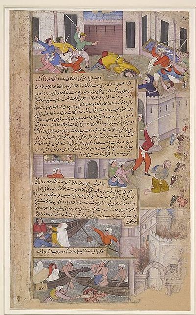 Destruction of the Tomb of Husain at Karbala on the orders of Caliph al-Mutawakkil.