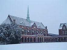 St John's Dining Hall in the snow