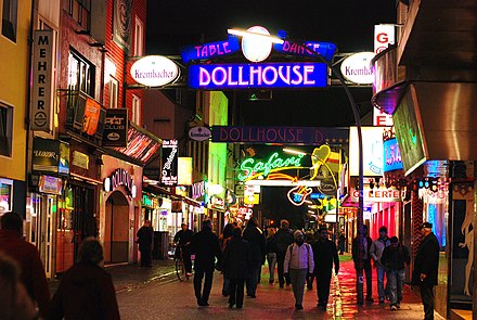 Many of the alleged crimes were also committed on the street of Grosse Freiheit in Hamburg. Dollhouse, Grosse Freiheit Hamburg.jpg