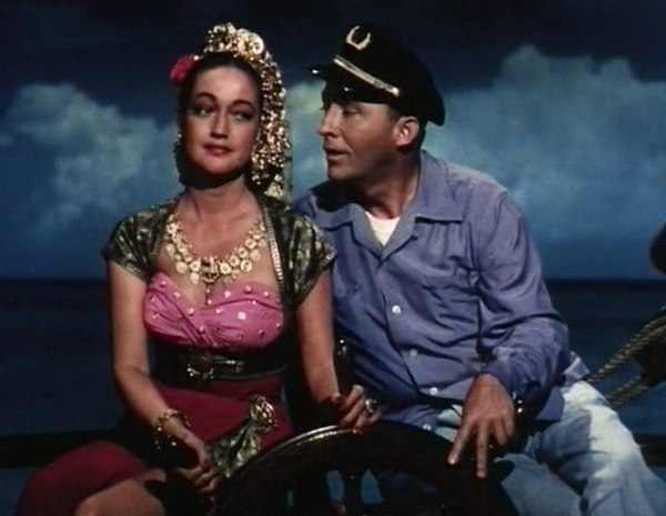 Lamour with Bing Crosby in Road to Bali (1952)