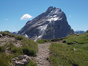 Drusenfluh от Верайоха на северо-запад