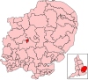 A small constituency, located south of the centre of the county.