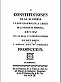 Constituciones de la Academia Legal (1800)