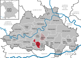 Kaart van Eitensheim