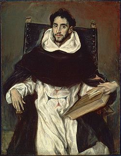 Portreto de Hortensio Félix Paravicino pentrita de El Greco ĉirkaŭ 1609