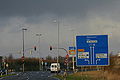 Begin van de Bundesautobahn 31 in Emden. (2007)