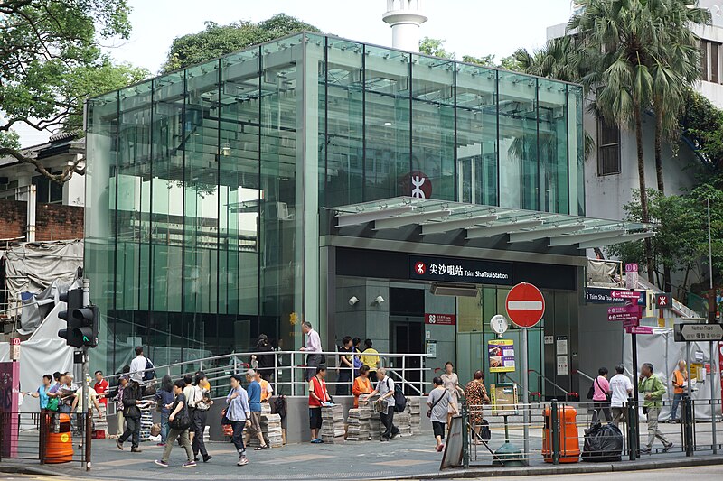 File:Entrance and exit A1 of Tsim Sha Tsui Station after renovation.jpg