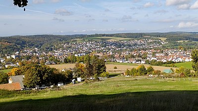 Erbach und das Mümlingtal von Osten (2022)