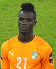 Eric Bailly at the 2015 Africa Cup of Nations