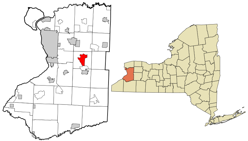 File:Erie County New York incorporated and unincorporated areas Elma Center highlighted.svg