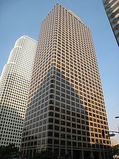 Ernst & Young Plaza 534-foot tall skyscraper in Los Angeles, California