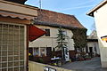 Half-timbered house former two-sided courtyard