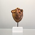 Etrusco-Corinthian plastic aryballos - human mask - København NCG HIN 503 - 01