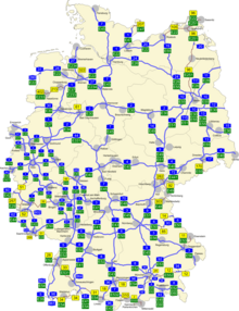 Germany has 40 European routes