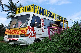 "Famous Kahuku Shrimp" truck