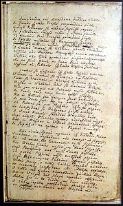 Première page du manuscrit Metai de Donelaitis.jpg